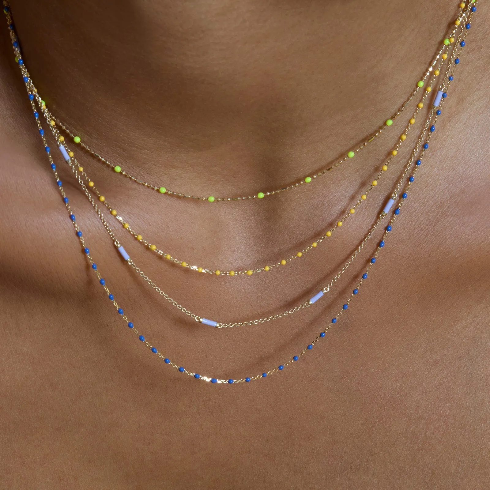 18" Lavender Bar Chain Necklace