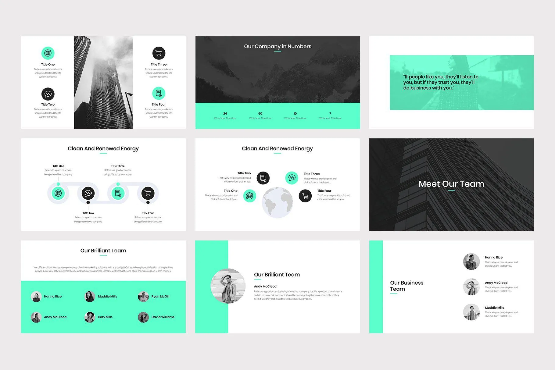 Atom PowerPoint Template