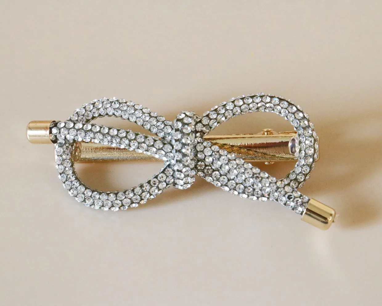 Crystal Ribbon Clip