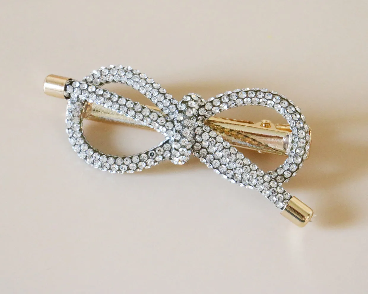 Crystal Ribbon Clip