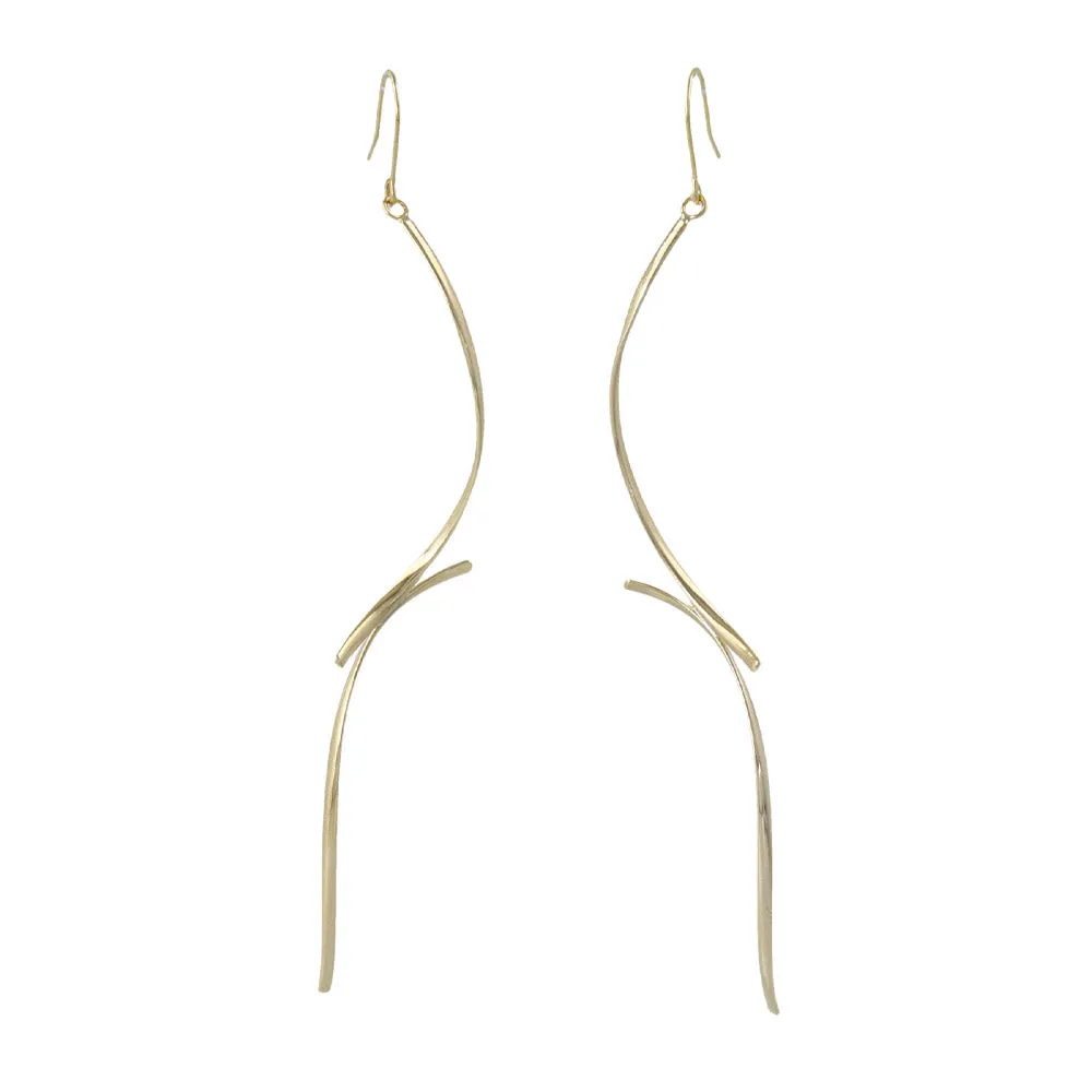 Curve Link Drop Earrings