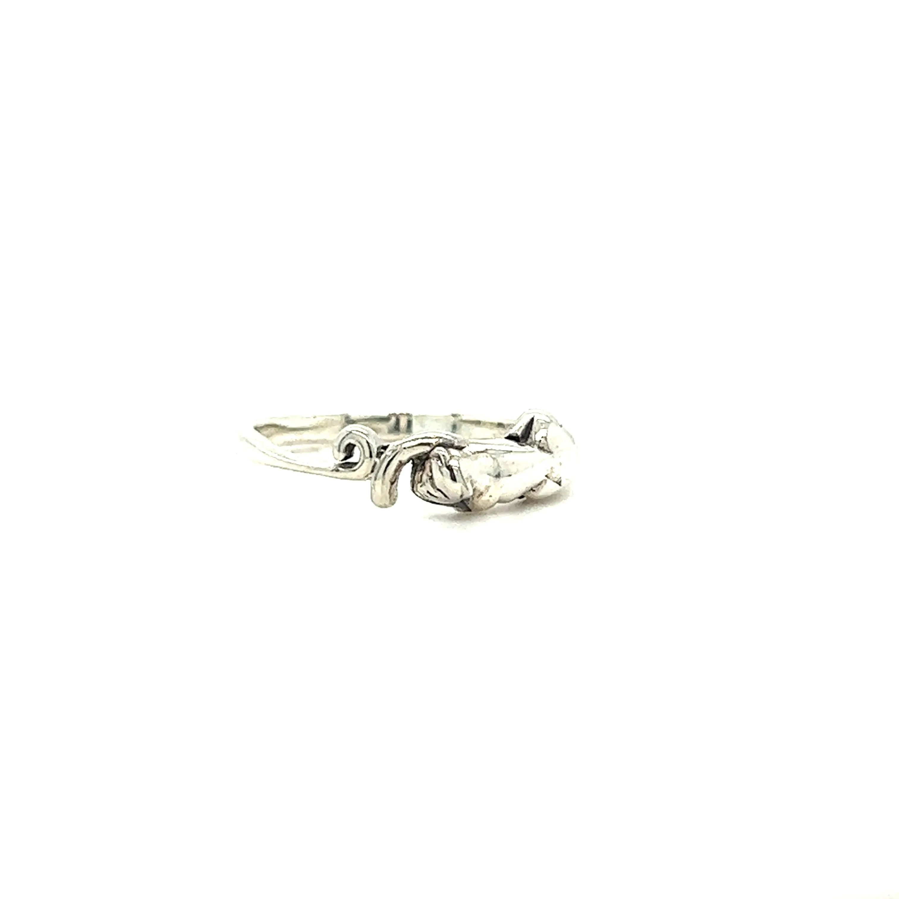 Delicate Wrapped Cat Ring