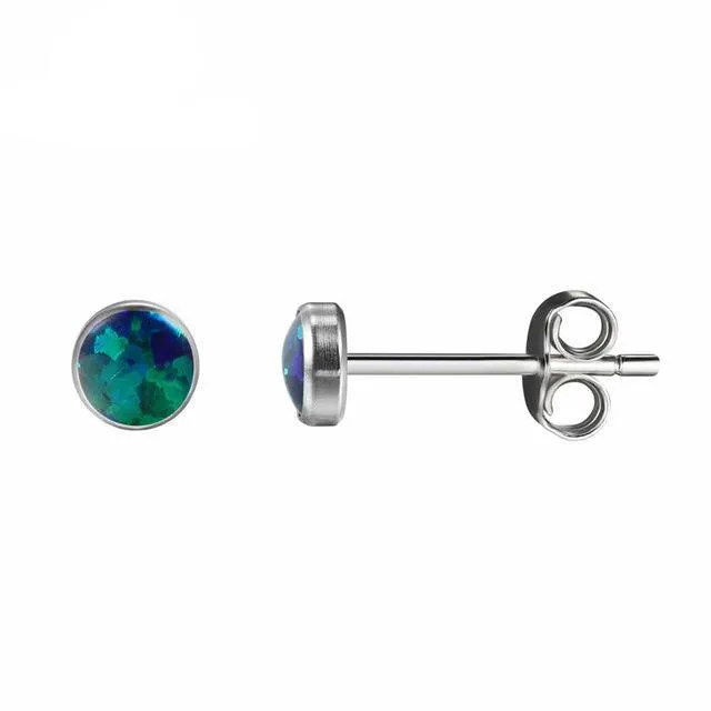 Essential Fire Opal Stud Earrings