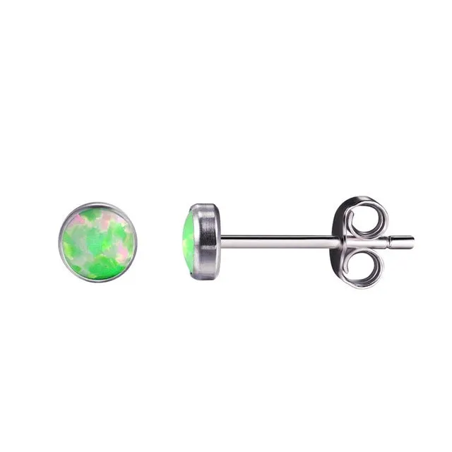 Essential Fire Opal Stud Earrings