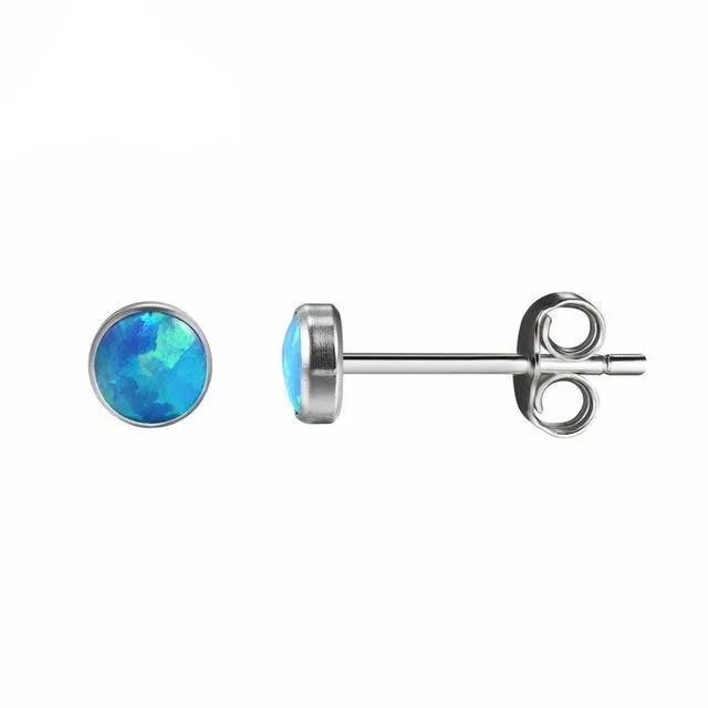 Essential Fire Opal Stud Earrings