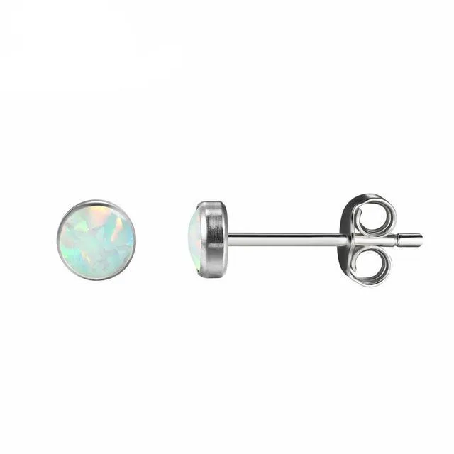 Essential Fire Opal Stud Earrings