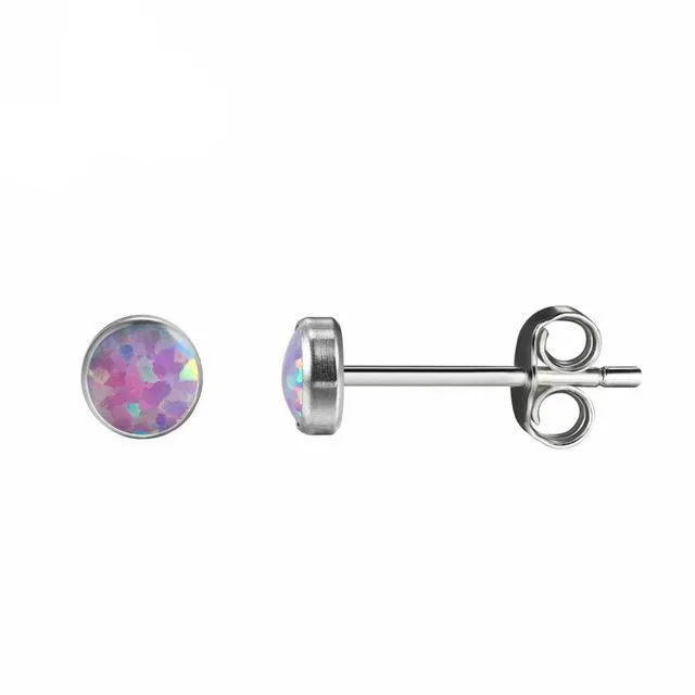 Essential Fire Opal Stud Earrings