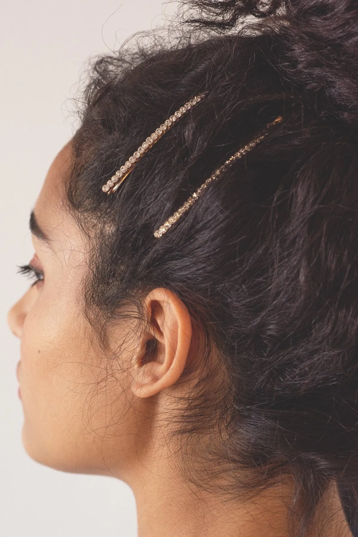 Ombre Crystal Bobby Pin 6 PCS Set