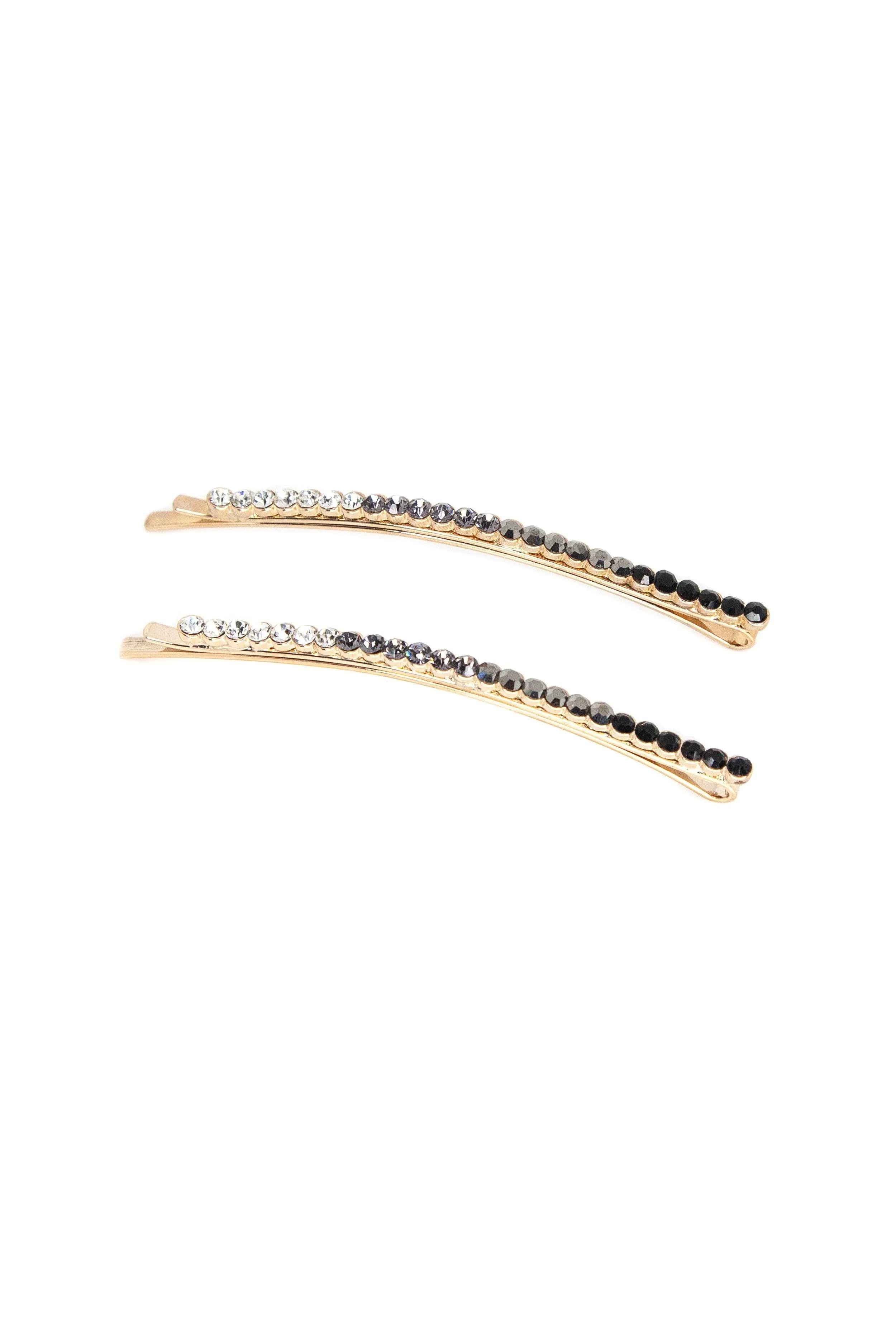 Ombre Crystal Bobby Pin 6 PCS Set
