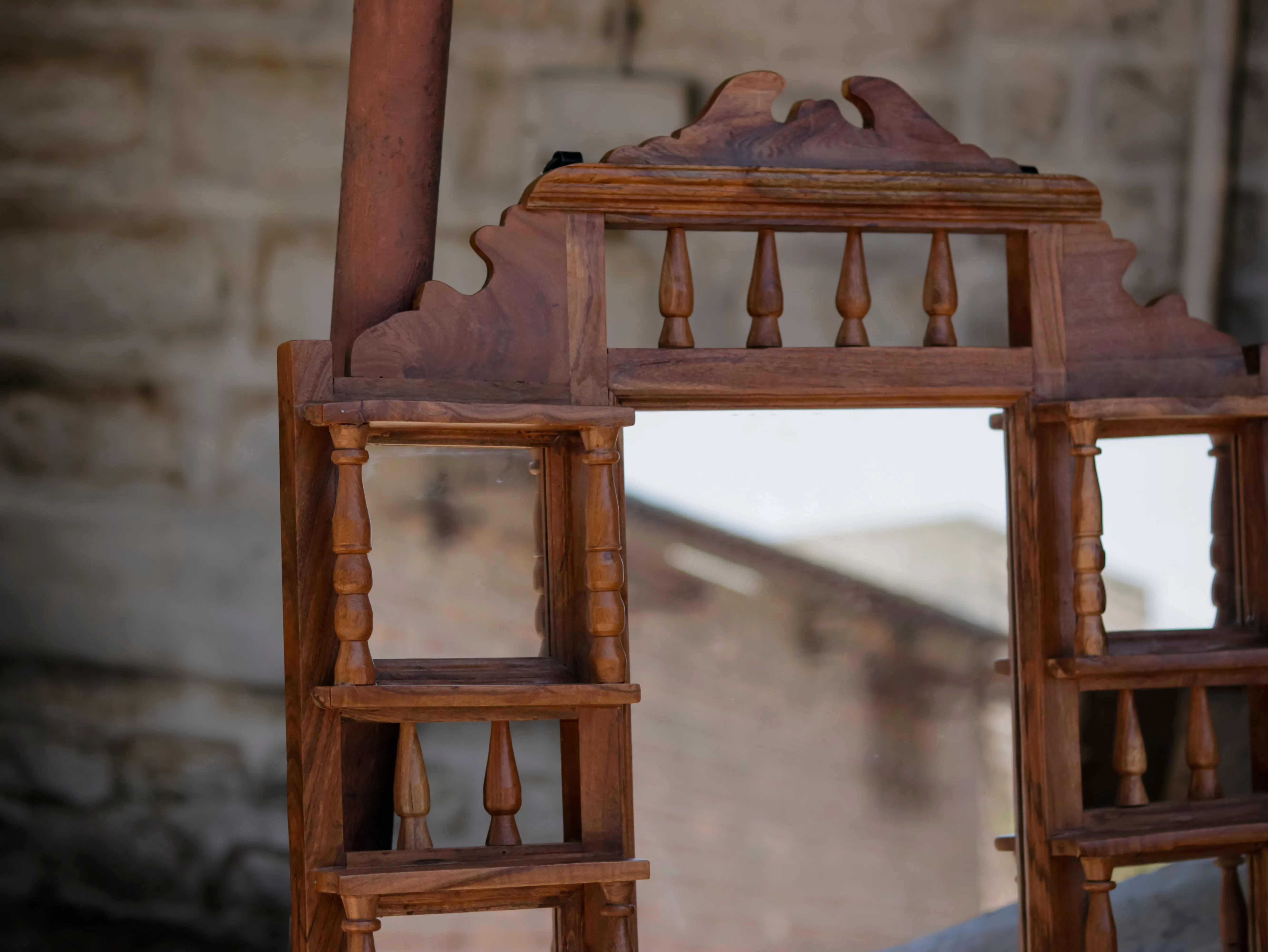 Simple Carved Mirror