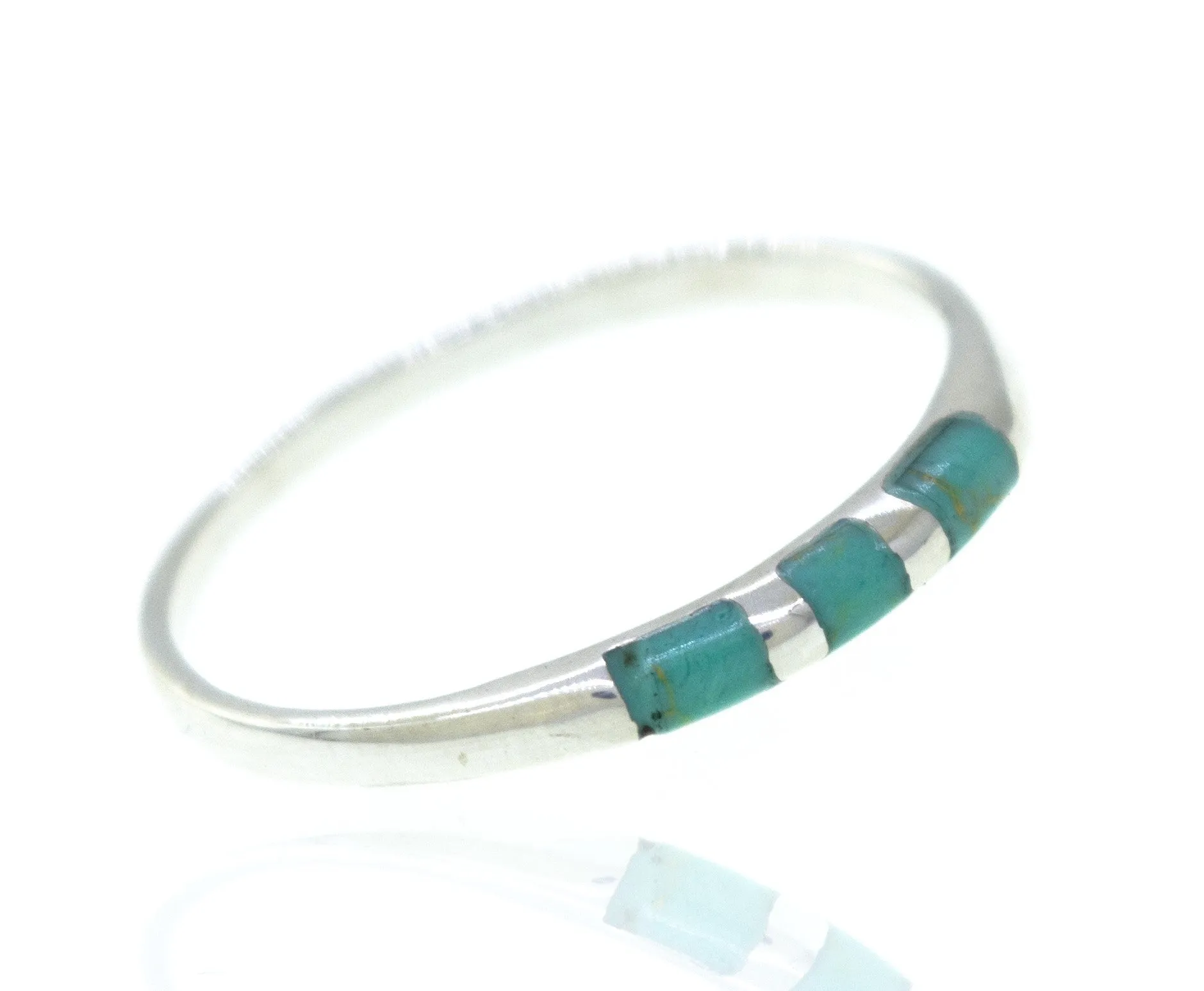 Striped Turquoise Ring