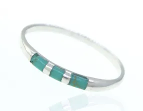 Striped Turquoise Ring