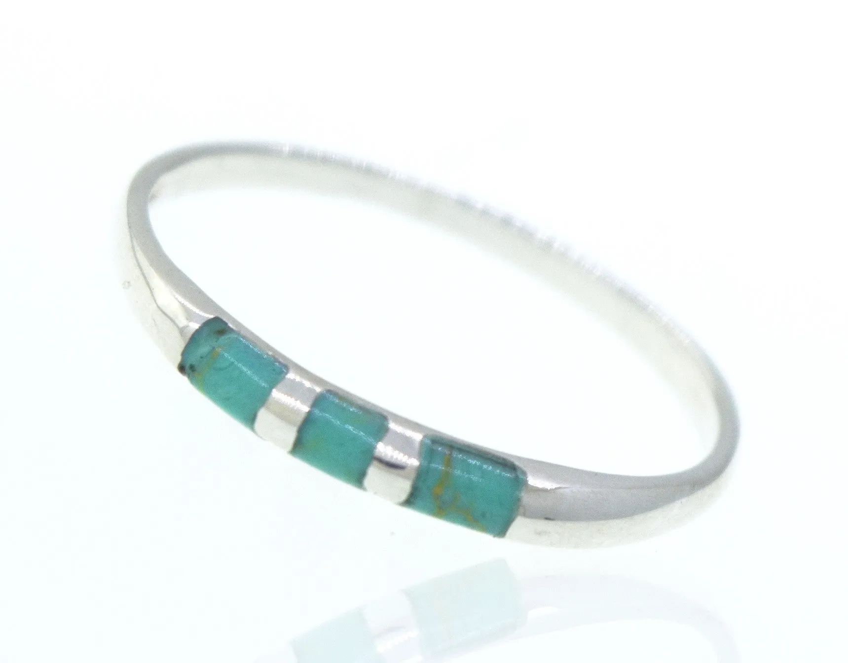 Striped Turquoise Ring