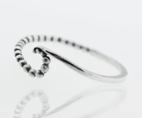 Wave Ring With Beads Design