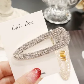 Wenkouban Korean Crystal Hairpins Women Hair Jewelry Fashion Simulation Pearl Gold Barrettes Clips Pins Wedding Bridal Tiara Accessories