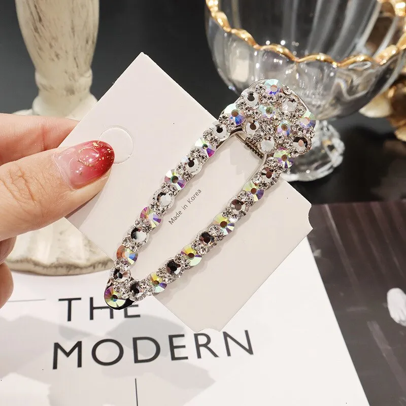 Wenkouban Korean Crystal Hairpins Women Hair Jewelry Fashion Simulation Pearl Gold Barrettes Clips Pins Wedding Bridal Tiara Accessories
